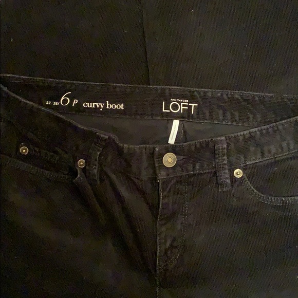 LOFT Black Bootcut Corduroy Pants - Picture 4 of 7